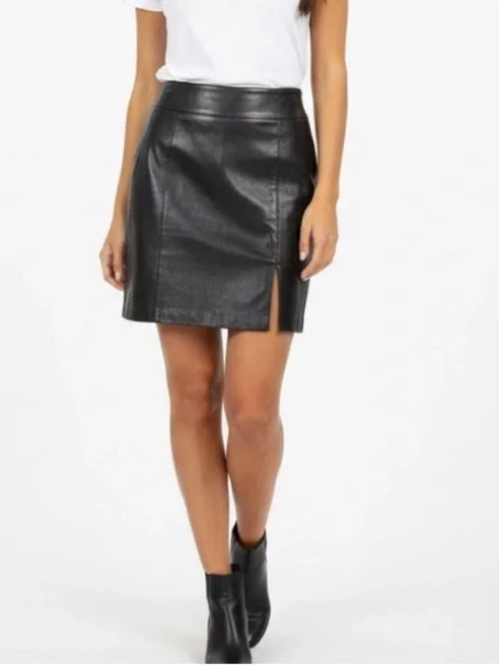 Jaclyn Smith Vintage Genuine Leather Pencil Skirt